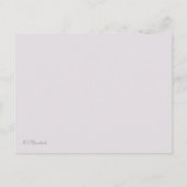 Periwinkle Hearts Bridal Dusche Einladung (Rückseite)
