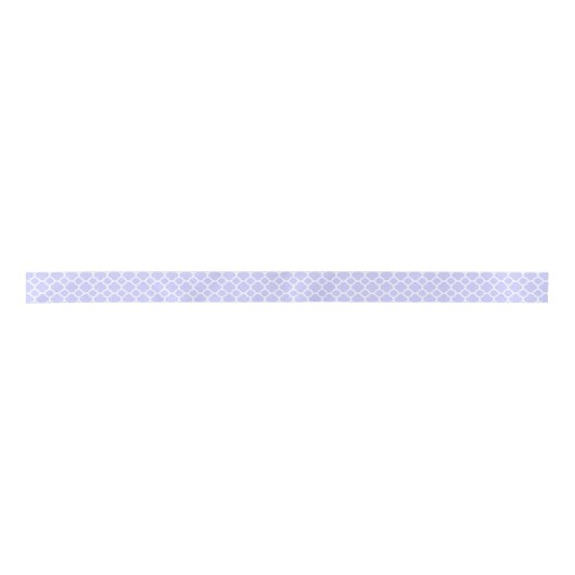 Periwinkle Hellblaues Quatrefolienmuster Satinband (Vorderseite)