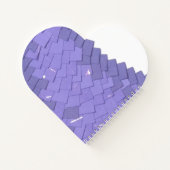 Periwinkle Herzdrache auf Weiß Notizblock (Rückseite)