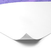 Periwinkle Herzdrache auf Weiß Poster (Ecke)