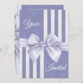 Periwinkle Hochzeit Einladung (Vorne/Hinten)