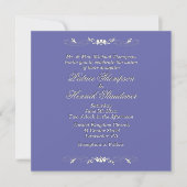Periwinkle Hochzeitseinladung Einladung (Vorderseite)