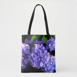 Periwinkle hydrangeas lila blaue Blumen für Tante Tasche