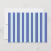 Periwinkle & Icy Blue Wavy Border Note Card Einladung (Rückseite)