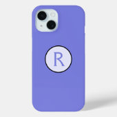 Periwinkle Initial Case-Mate iPhone Hülle (Rückseite)