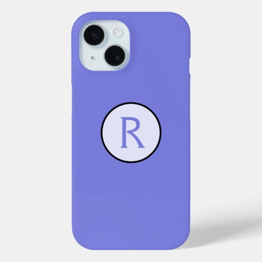 Periwinkle Initial Case-Mate iPhone Hülle (Rückseite)