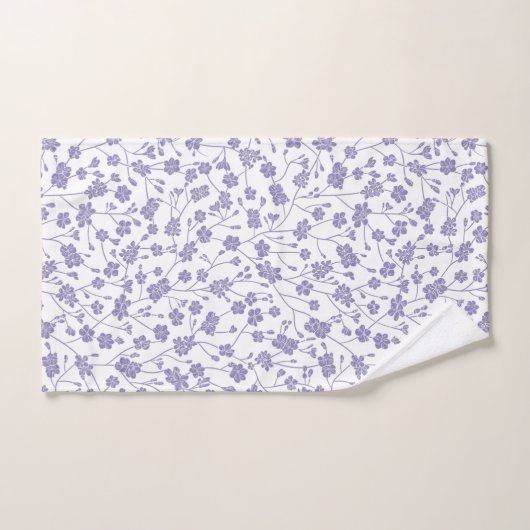 Periwinkle Kleine Blumenfarben Badetücher Badhandtuch Set (Handtuch)