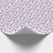 Periwinkle Lavender Pink Flowers Geschenkpapier (Ecke)