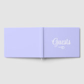 Periwinkle Lila Gästebuch (Voll)
