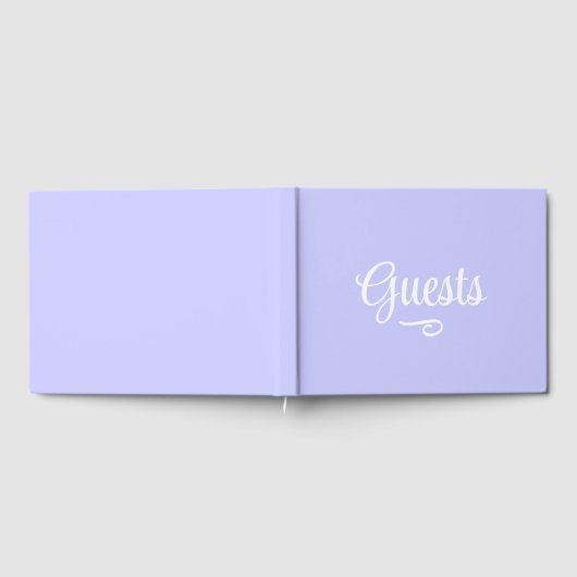 Periwinkle Lila Gästebuch (Voll)