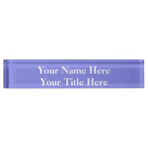 Periwinkle Lila Namensplakette