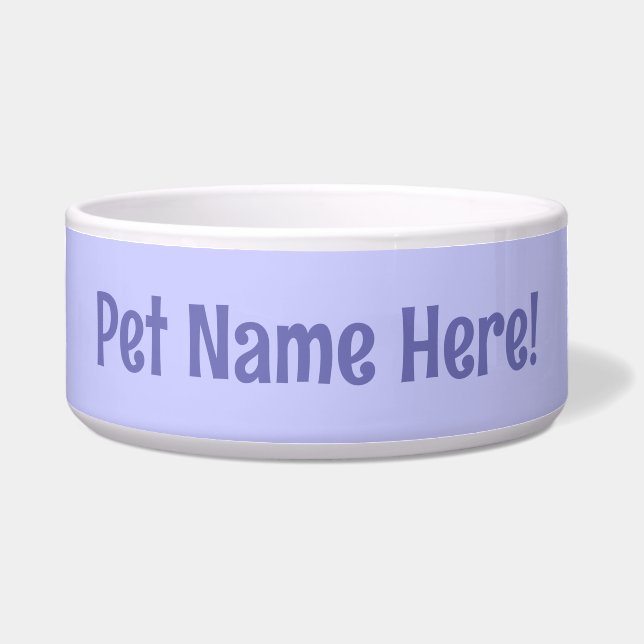 Periwinkle Lila Pet Bowl Napf (Vorderseite)