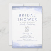 Periwinkle Lila Watercolor Modernes Brautparty Einladung (Vorderseite)