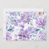 Periwinkle Lilac Peony werden Sie meine Bridesmaid Einladung (Rückseite)