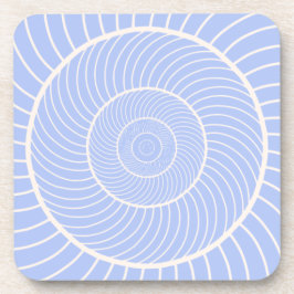 Periwinkle lilac spiralförmige Schnecke Fibonacci Getränkeuntersetzer