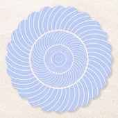 Periwinkle lilac spiralnagelschnecke fibonacci bev untersetzer (Vorderseite)