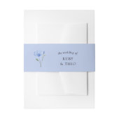 Periwinkle Lilac Wildblume Wedding Einladungsbanderole (Vorderseite Beispiel)