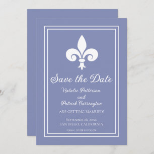 Periwinkle Lilie Save the Date Invite Einladung