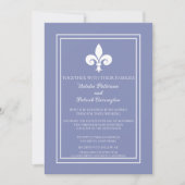 Periwinkle Lilie Wedding Einladung (Vorderseite)