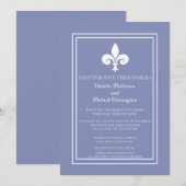 Periwinkle Lilie Wedding Einladung (Vorne/Hinten)