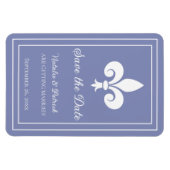 Periwinkle-Lilien Speichern des Datumsmagazins Magnet (Horizontal)