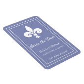 Periwinkle-Lilien Speichern des Datumsmagazins Magnet (Rechte Seite)