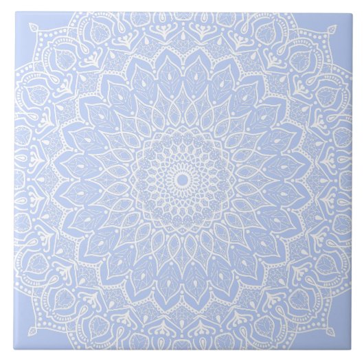 Periwinkle Mandala - Bora in Juniper Berry Fliese (Vorderseite)