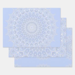 Periwinkle Mandala - Bora in Juniper Berry Geschenkpapier Set