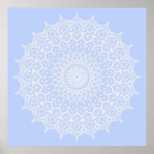 Periwinkle Mandala - Bora in Juniper Berry Poster (Vorne)