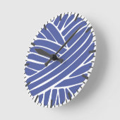 Periwinkle Minimal Moderner Garnball Rundschau Runde Wanduhr (Winkel)