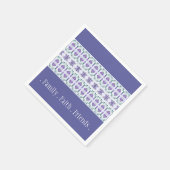 Periwinkle mit floralen Akzenten Serviette (Ecke)