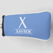 Periwinkle Mit Monogramm Putter Golf Head Cover Headcover (Vorderseite)