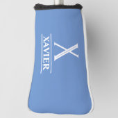 Periwinkle Mit Monogramm Putter Golf Head Cover Headcover (Rotieren 90)