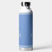 Periwinkle Mit Monogramm Trinkflasche (links)