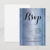 Periwinkle mit Rsvp-Karte für das Design der Spitz RSVP Karte (Vorne/Hinten)