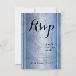 Periwinkle mit Rsvp-Karte für das Design der Spitz RSVP Karte
