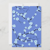 Periwinkle Moderne Christliche Hochzeitseinladunge Einladung (Rückseite)