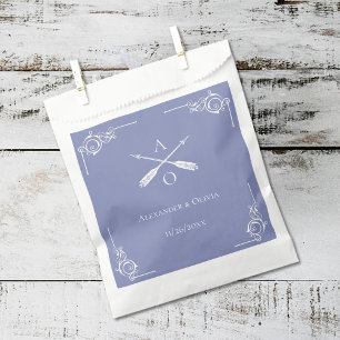 Periwinkle Monogram und Pfeile Hochzeit Geschenktütchen