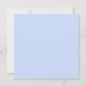 Periwinkle n White Hydrangeas Floral Brautparty Einladung (Rückseite)