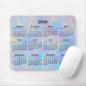 Periwinkle Opal Ombre Kalender Mousepad (Mit Mouse)