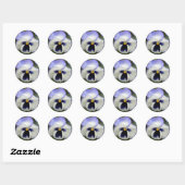 Periwinkle Pansy Stickers (Blatt)