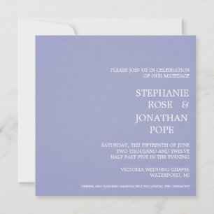 Periwinkle Pattern Hochzeitseinladung Einladung