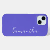 Periwinkle Personalisiert Case-Mate iPhone Hülle (Rückseite (Horizontal))