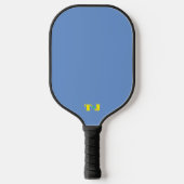 Periwinkle Personalisiert Mit Monogramm Pickleball Schläger (Vorderseite)
