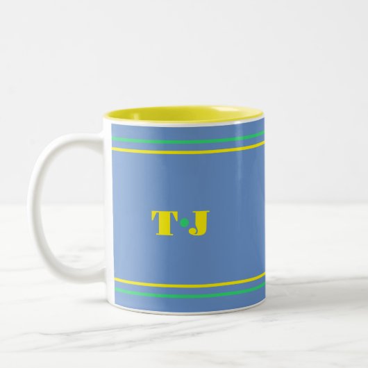 Periwinkle Personalisiert Zweifarbige Tasse (Links)