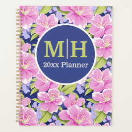 Periwinkle, Pink, and Lime Floral Planer