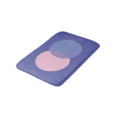 Periwinkle & Pink Badematte (Schrägansicht)