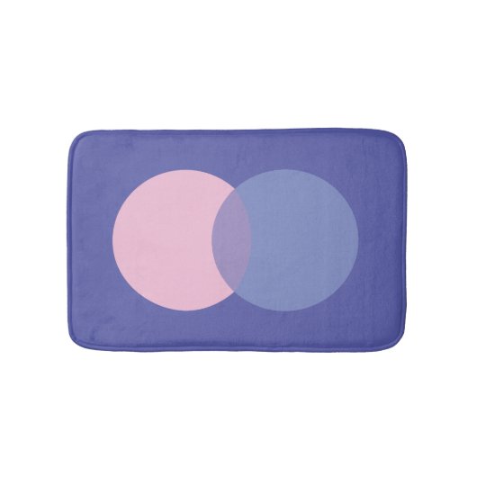 Periwinkle & Pink Badematte (Vorderseite)
