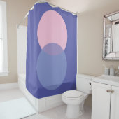 Periwinkle & Pink Duschvorhang (Beispiel)