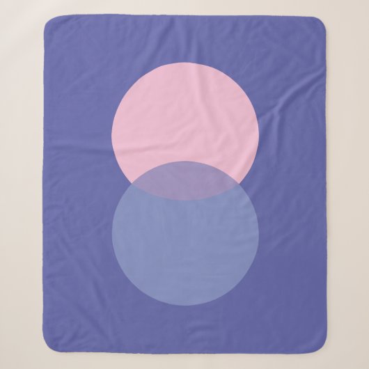 Periwinkle & Pink Sherpadecke (Vorderseite)